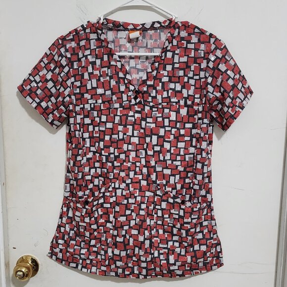 Elan by Barco Ladies Scrub Top, Size S - Picture 1 of 7